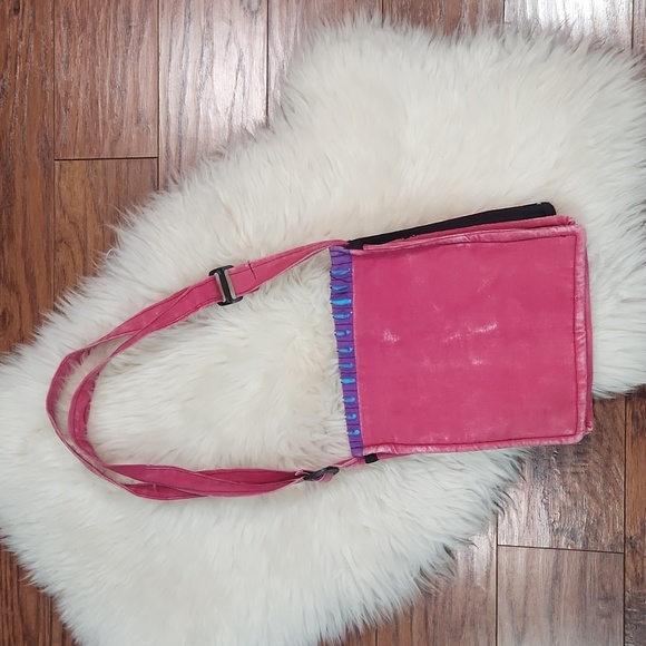 Boho tye-dye Embroidered Tree Of Life Purse - Picture 4 of 4